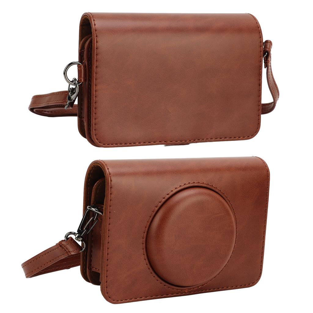 Protective Camera Case with Adjustable Shoulder Strap PU Leather Camera Carrying Bag for C210R Mini Shot2 Retro