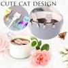 Cat Spoon Coffee Teaspoon, PBIEHSR Stainless Steel Hanging Cup Tea Spoon Two Different Lengths Dessert Scoop for Stirring Drink Mixing Milkshake Jam,