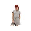 Ganni Logo Letter Print Drop Shoulder T-Shirt Women tops Paloma-Grey T3677921