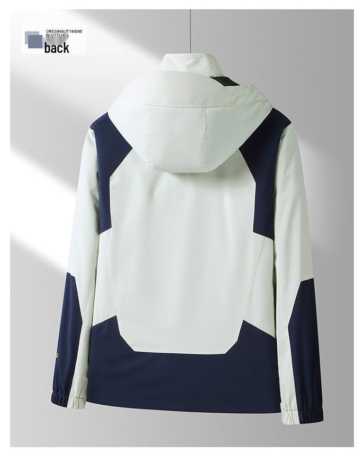 Tarnfarben-Windjacke für Herren & Damen: Wasserdichte, winddichte, einlagige Freizeitjacke für Bergsteigen im Frühling und Herbst.