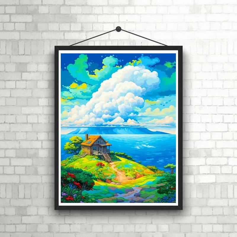 DIY Diamond Painting Gezellig Huis Kruissteek Kit Mozaïek Kunst Diamond Painting Volledige Cirkel/Vierkante Diamant Huisdecoratie