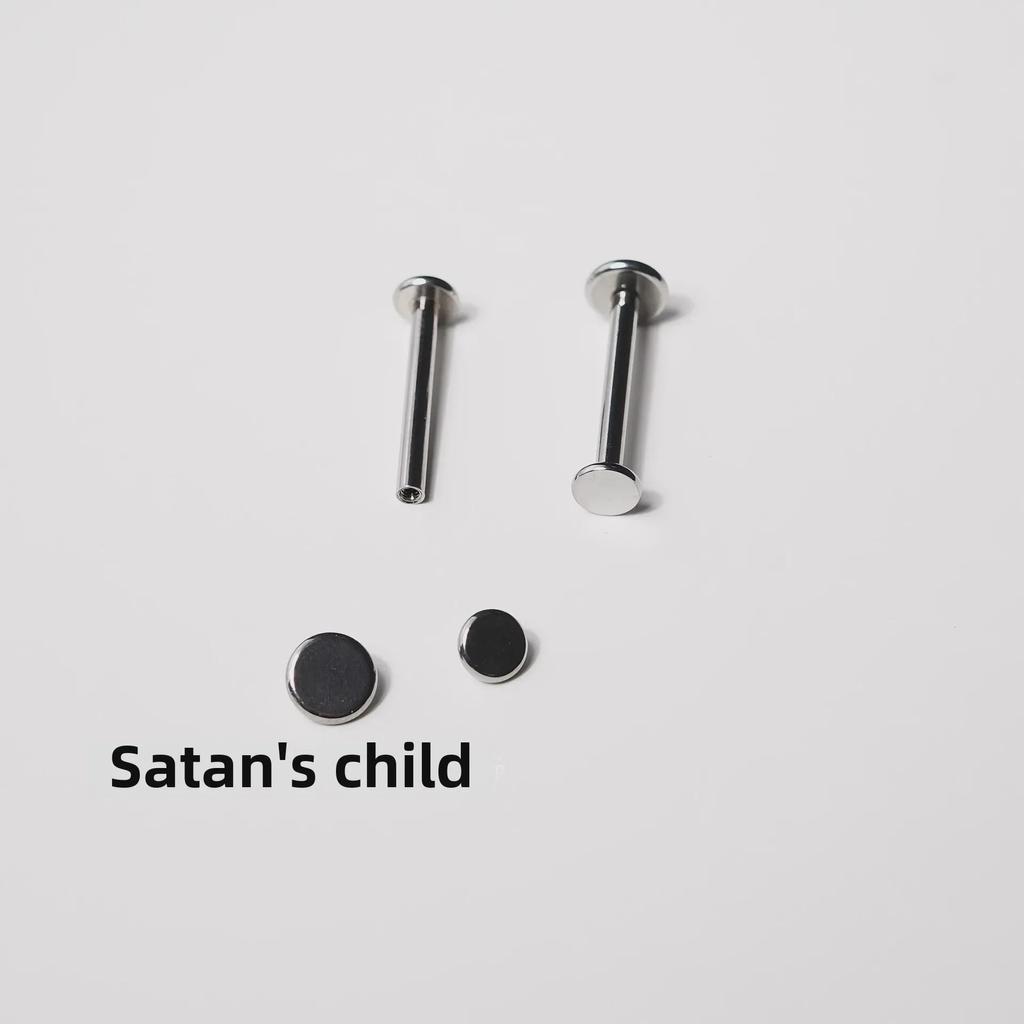 Plochý jazykový nehtový strop Vysoký komfort Titanová ocel Jazykový kroužek - Piercingové šperky proti hyperplazii