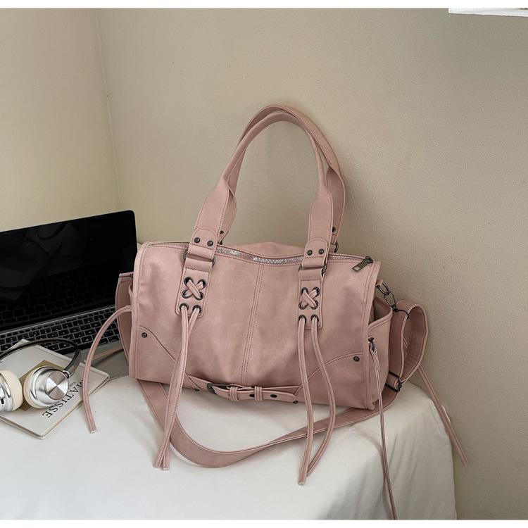 Locomotive bag, rock style fashion, sweet and cool Spice Girl shoulder bag, trendy girl 2025 new versatile large-capacity tote bag