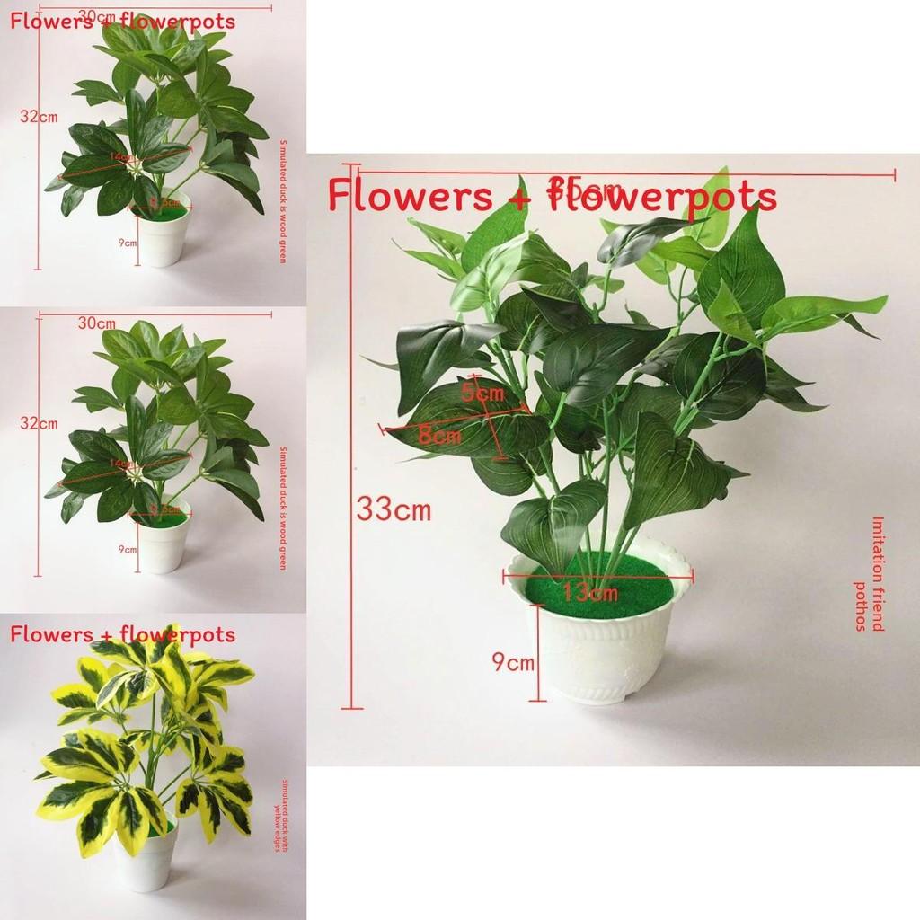 Pothos Evergreen Artificial Green Plant Pot With Realistic Foliage For Home Decor And Photography Props