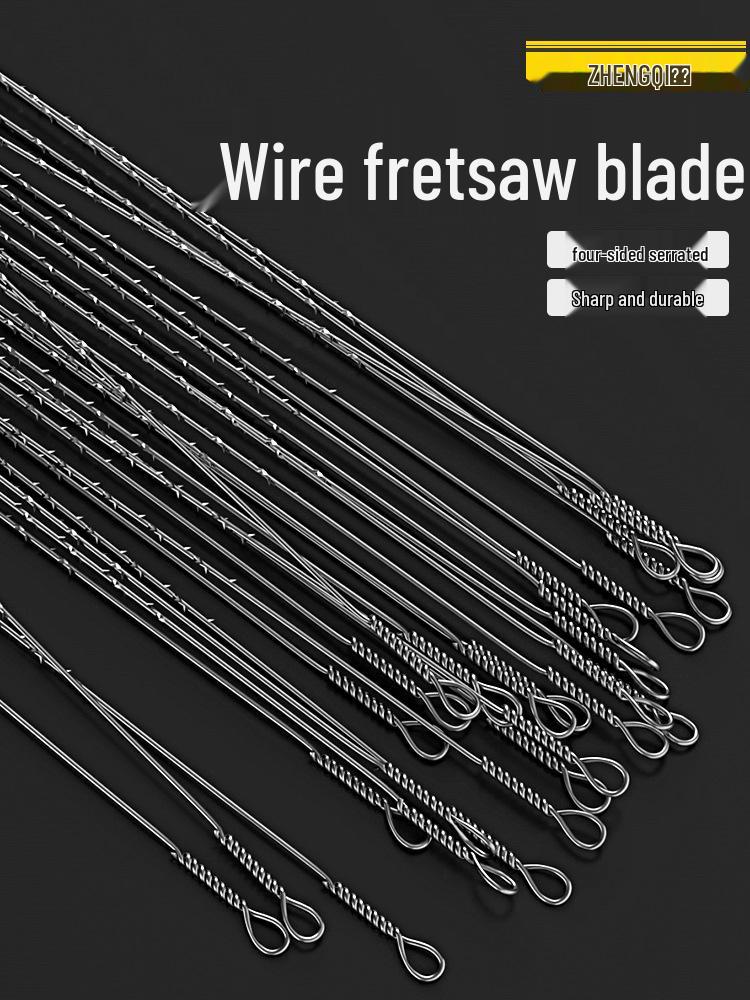300mm Fine Tooth Steel Fret Saw Blade for DIY Woodworking & Small Curves