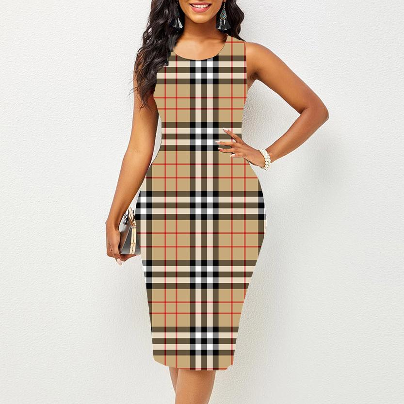 

Женское платье Sling Summer Красочные платья с большим квадратным принтом облегающие без рукавов Slim Fit Сексуальная модная верхняя одежда 8XL оранжевый