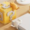 Cute Cat Shaped Table Edge Hooks Adhesive Free Desk Hanger for Bag Key Headphone Office Home Desk Organizer Hook for Hanging