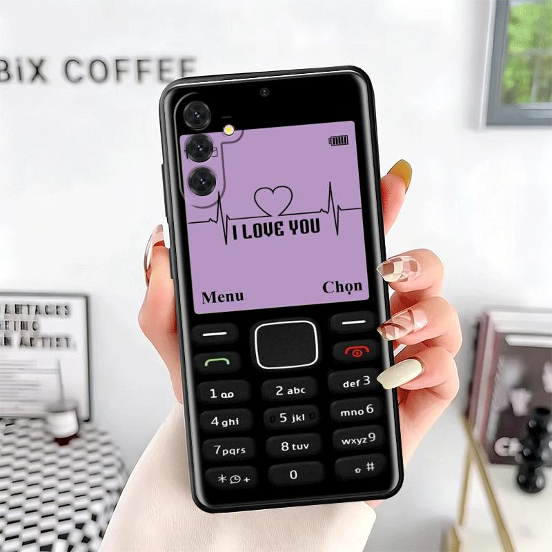 Funny Retro Callphone Soft Phone Case for Samsung A17 A37 A57 A16 A26 A36 A56 A15 A25 A35 A55 A14 A24 A34 A54 A13 A23 A33 A53 A5