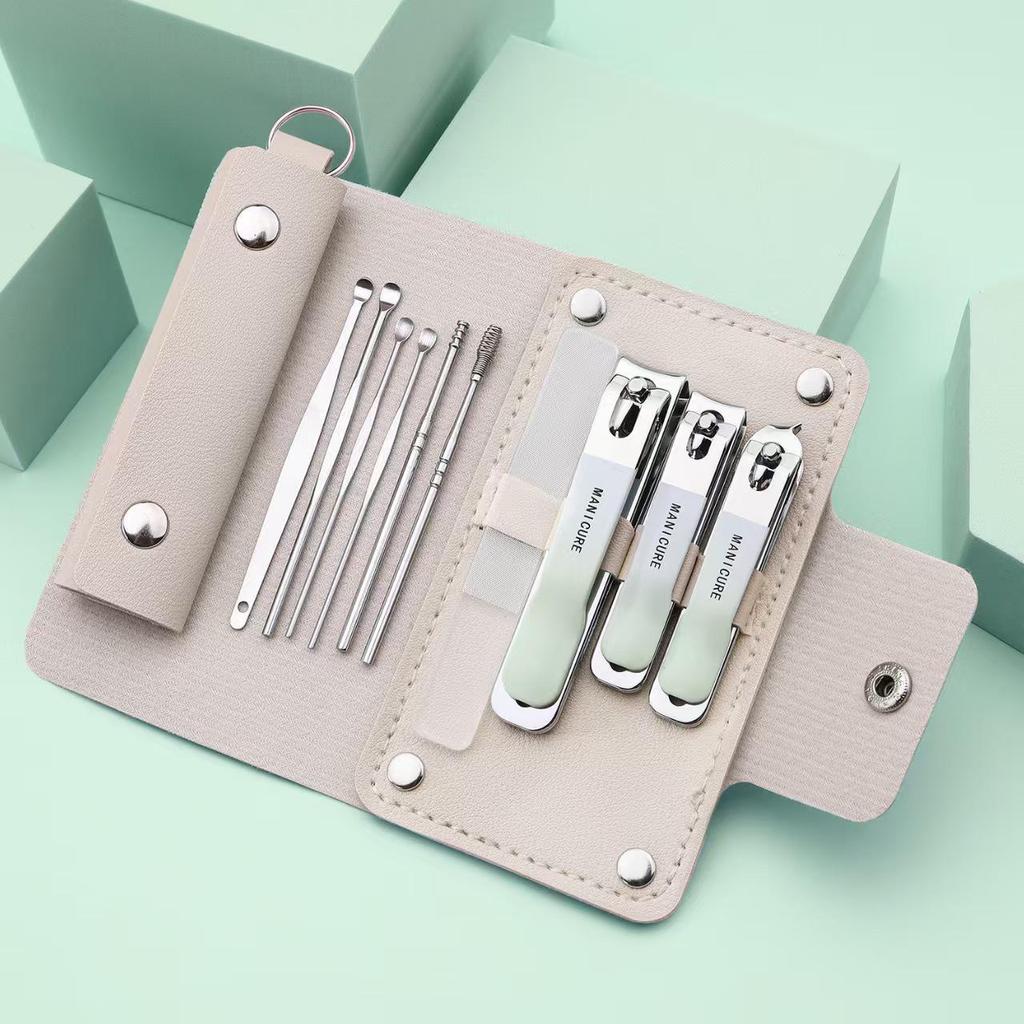 "Kit de Herramientas Portátil Profesional para Manicura y Pedicura con Cortauñas y Tijeras"