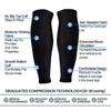 Shin Splint Support Leg Compression Sleeve Polyester Calf Brace  Cycling
