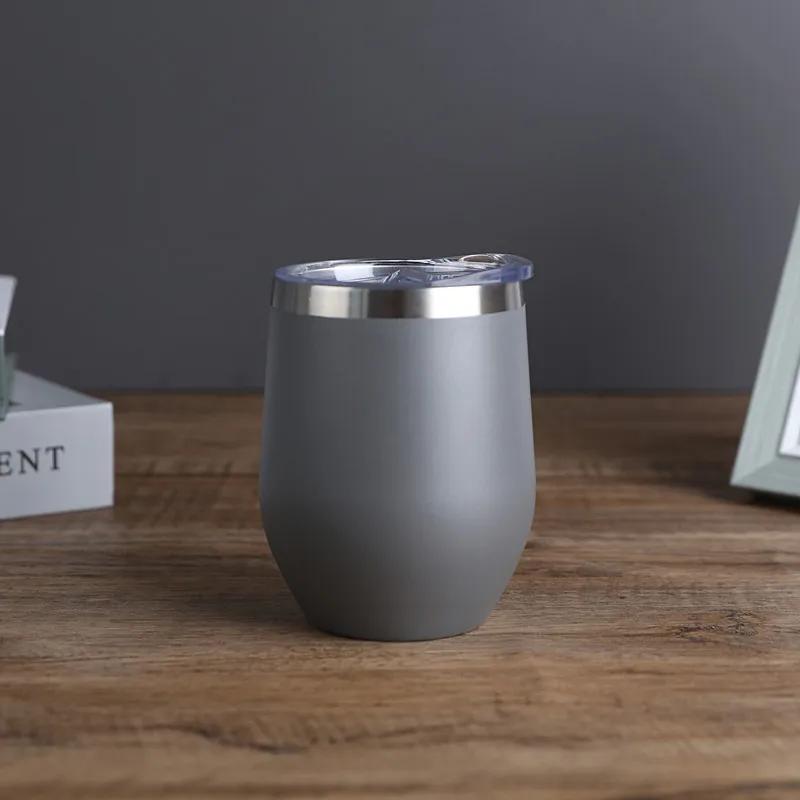 12OZ Edelstahl Eierschalenbecher Kalt- und Heiß-Thermobecher Bierkrüge Weingläser Becher Thermobecher für Kaffee