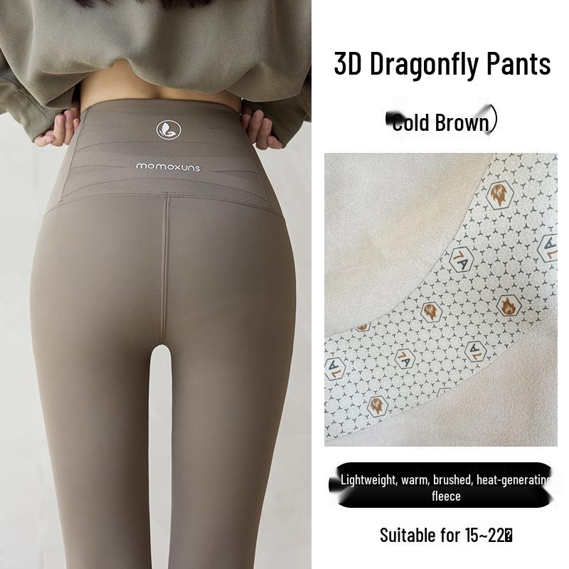 Women's High Waist Hip-Lifting Winter Yoga Pants - Velvet Thickened, Warm, Slimming, Non-Bulky (2025 New Style)