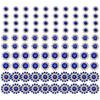 100Pcs Decorative Sew on Rhinestones Flower Shape Sew on Rhinestones for Clothing Dress Shoes Bag Hat and Sewing Project