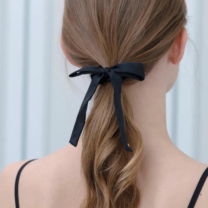 logo ribbon scrunchie (2colors)
