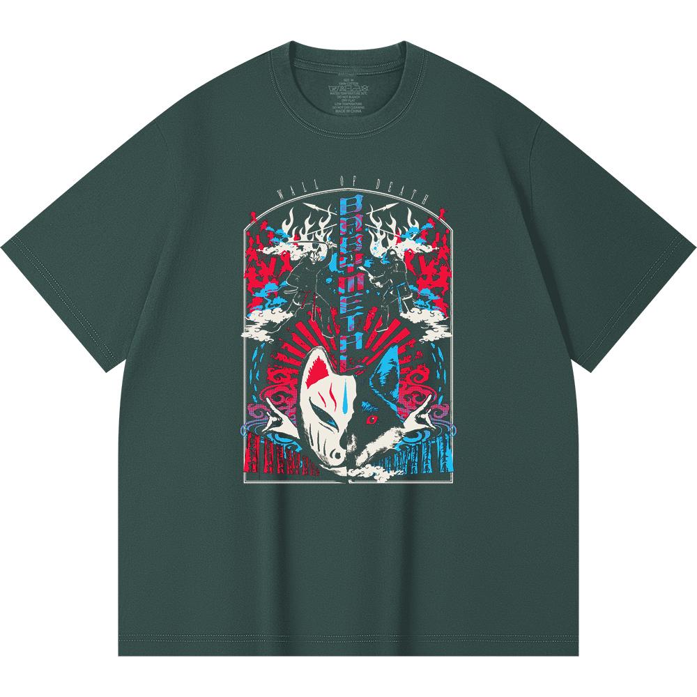 230 Gsm 100% Cotton Heavy Metal T-Shirt  Rock Band Popular Music Print Unisex Heavy Cotton T Shirt