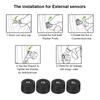 Temperature Alert LCD Display Solar Power TPMS Car Tire Pressure Alarm Monitor System With 4 Internal/External Sensor