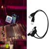 Double USB Male To Female Extension Cable Twin Port USB2.0 Extension Cable With Screw Hole Panel Mounting USB2.0