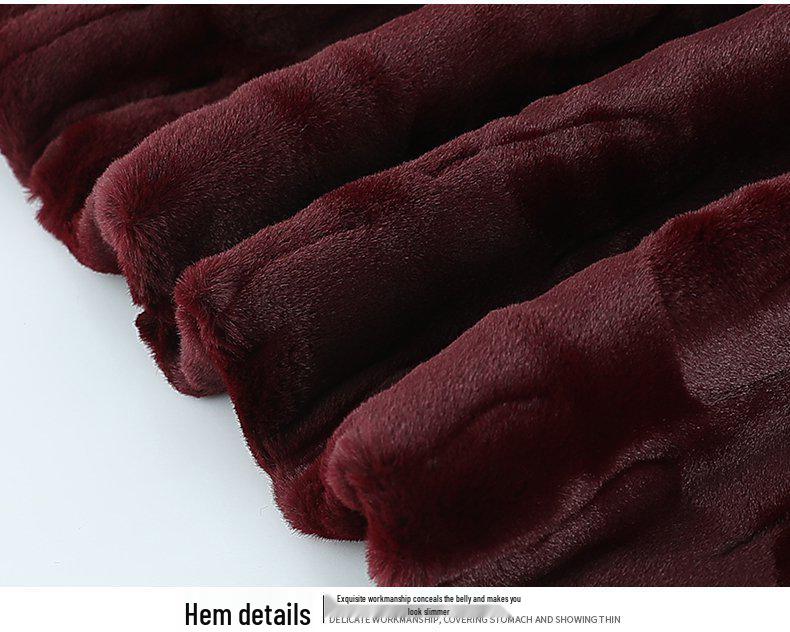 Women's Faux Mink Velvet Jacket: Versatile, Stylish Grandma-Inspired Autumn/Winter Top