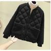 Cotton-padded Jacket Women's Plus Size Short Winter Cotton-padded Jacket Imitation Wool Cotton Stitching Small Padded Jacket