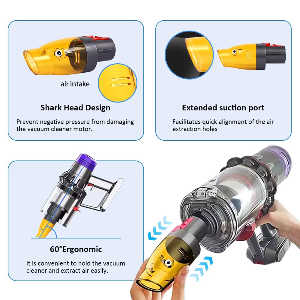 Vacuum Suction Head For Dyson V7 V8 V10 V11 V15 SV10 SV12 SV14 Vacuum Cleaner Use for Suck Out Air From Vacuum Storage Bags Suction Nozzle