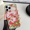 Cartoon Girl S-Strawberry S-Shortcake Corrugated Stripe Phone Case For IPhone 17 16 15 14 13 12 11 Pro Max Plus Pro Shockproof