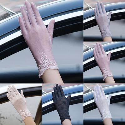 Spitzen-Eis-Seiden-Handschuh Sonnenschutz Fahrhandschuhe Mode Touchscreen-Handschuhe Fahren Radfahren