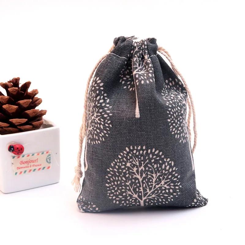 (10x14cm) Cute Cartoon Travel Storage Bag Cotton Drawstring Bag Pouches Candy Favor Holder Jewelry Party Gifts Bag 10pcs/lot