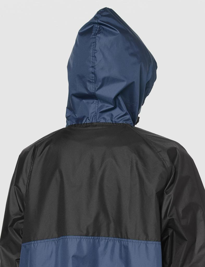 EDWIN Langer Regenmantel M, Regenmantel, Ausrüstung, Wasserdicht, Herren, Marineblau,