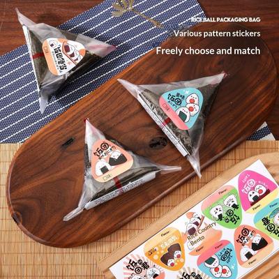 Leicht zu reißende Onigiri-Verpackungsbeutel 20/100 Stück Einweg für dreieckige Nori-Algen Sushi Picknick Kleine Party