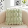 PV Velvet Large Bamboo Pillow Cushion Light Luxury High-end Lumbar Backrest Sofa Cushion