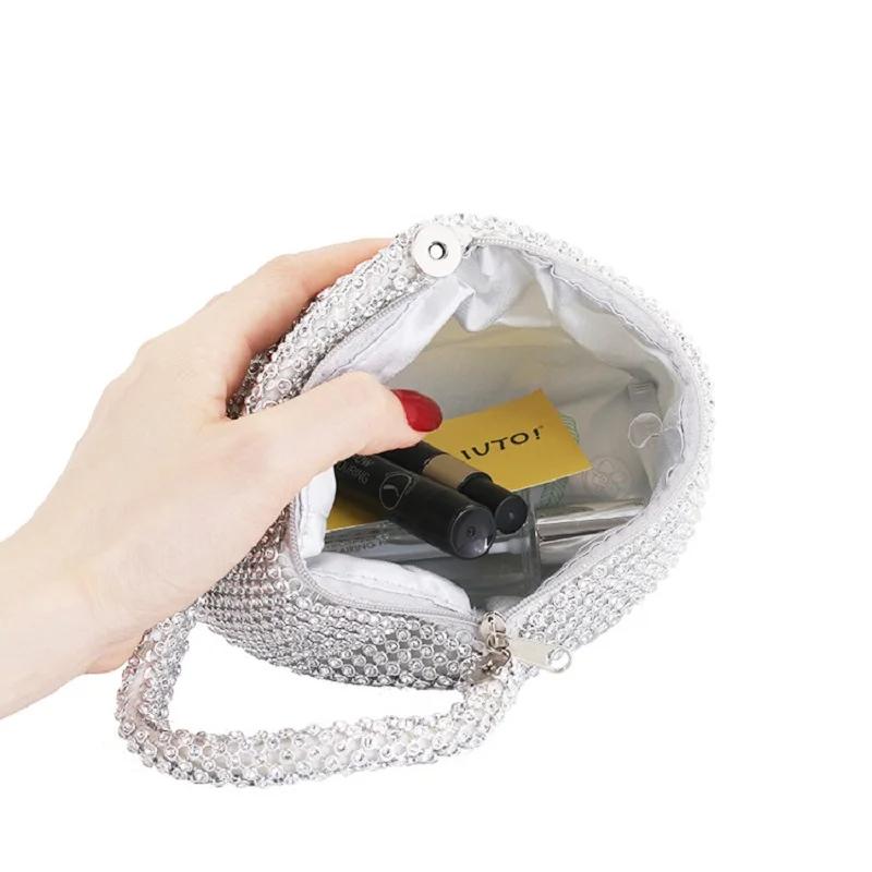 Geantă de mână strălucitoare pentru femei, genți de umăr strălucitoare, poșete de modă, poșetă cu lanț, poșetă pentru doamnă șic pentru nuntă de seară