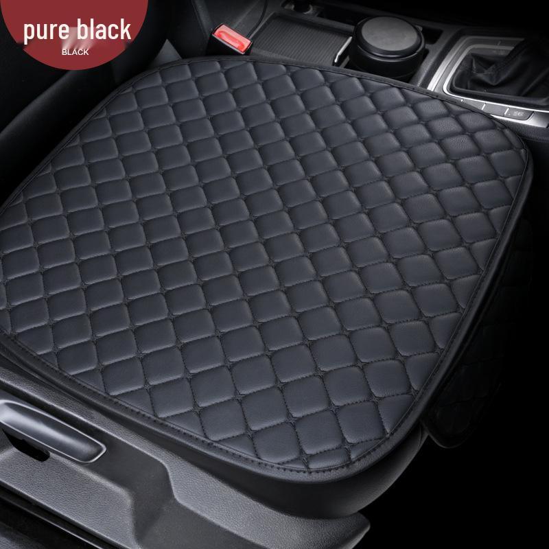 

Full Leather Non-Slip Car Seat Cushion (3-Piece Set) - Universal, No Backrest, All-Season for Five-Seaters