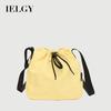 Ladies Messenger Bag Casual Large Capacity Nylon Cloth Drawstring Bucket Bag