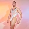 Sexy Men Unisex High Cut Bodysuit Oil Glossy Patchwork Vest Sheer See Through Tights Elastic Shapping Tank Top Leotard