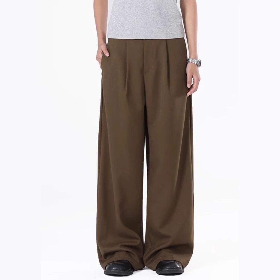 American High Street Wide-leg Trousers Men's Casual Pants Spring New Trendy Brand Loose High-end Ruffian Handsome Drape Pants