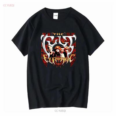 Die Kultgruppe Electric Black T-Shirt OFFIZIELL vintage Gewaschen Herren Vielseitig Bequem Weich Atmungsaktiv Mode Lässig Unisex
