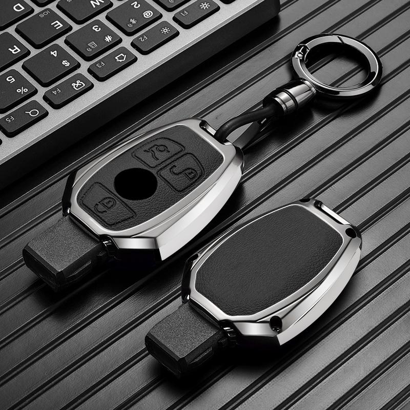 Interior Mouldings 2 3 button New Alloy Style Car Key Case Cover Shell Fob for Mercedes Benz A B C E S Class W204 W205 W212 W213
