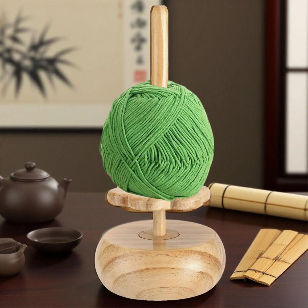 Portable Wooden Yarn Winder Stand Reusable Magnetic Skein Rack Crochet Winder  Yarn Spinning