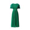 European Style Spring/Summer 2026 Women's Ruffle Short Sleeve Pleated Dress