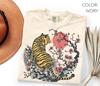 Retro Tiger Shirt Comfort Colors®, Kirschblüten Tiger Shirt, Vintage Japanische Kunst Shirt, Ästhetisches Natur Tier Shirt, Sakura Tiger Shirt