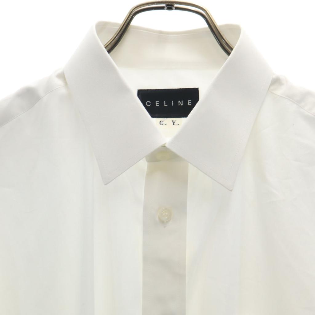 Celine Long Sleeve Cutter Shirt White Men's Used