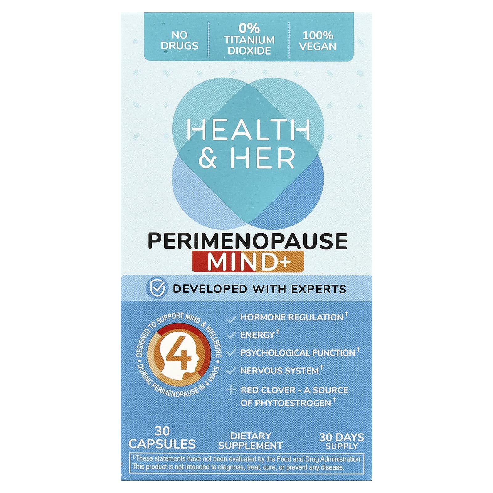 

Mind+ for Pre- and Post-Menopause, 30 Capsules