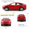 1:Model auta z tlakové slitiny Model X v měřítku 24, stahovací vozidlo se světly a hudbou, dekorativní, mini autíčka, hračky pro děti, dárek pro přítele