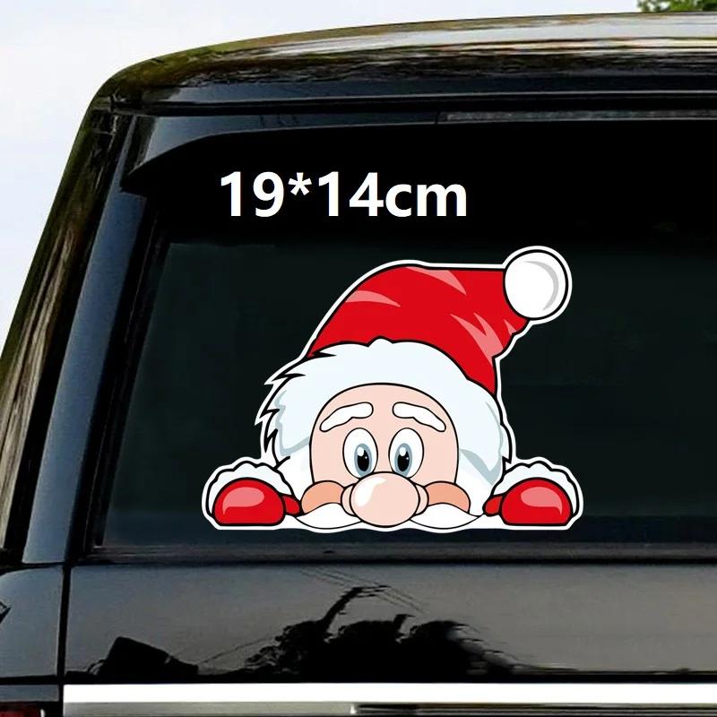 Auto Dekorieren Weihnachten Weihnachtsmann Winkender Aufkleber Auto Heckwischer Aufkleber Windschutzscheibenwischer Aufkleber Anhänger Heckwischer Aufkleber Niedliches Auto