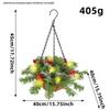 Cross-border Artificial Christmas Hanging Basket Wreath Holiday Decoration