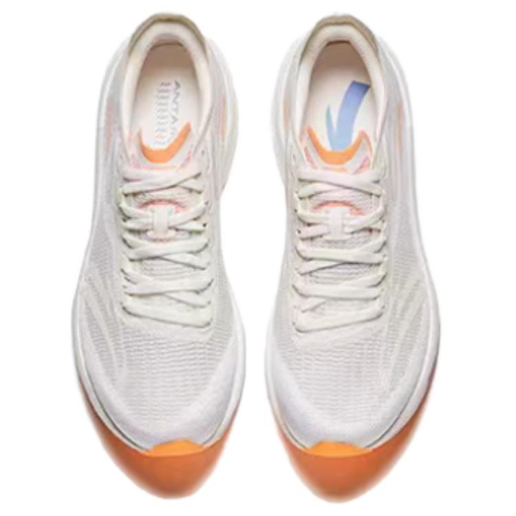 Anta Comfortable Simple Shock Absorbing Non-Slip Low-Top Casual Running Shoes Women sneaker Paper-White 122425584-3