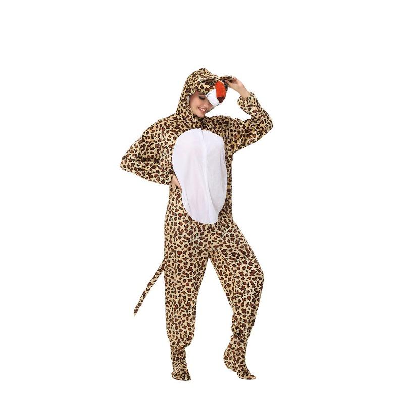 Halloween new parent-child men's and women's clothing, leopard animals, movie costumes, movie acting costumes, acting photography costumes