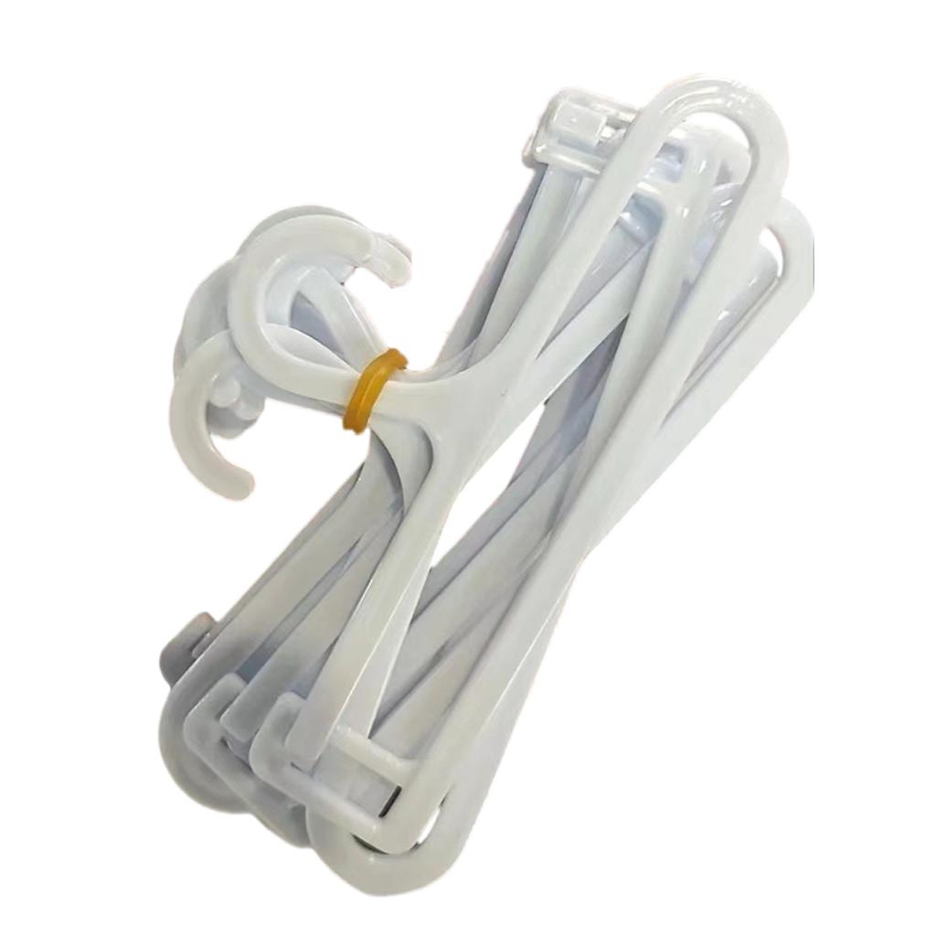 Small Clothes Hanger Organizers for 15cm 20cm Dolls With 10 Plastic Hangers Sturdy Dollhouse Furniture Toy Accessory