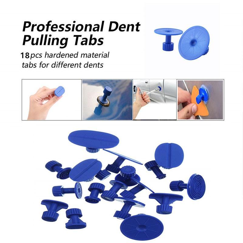 Auto Dent Puller Mit 18 stücke Kunststoff Saugnäpfe Auto Paintless Dent Reparatur Werkzeug Zum Ziehen Fahrzeug Entfernen Dellen Auto pflege Zubehör