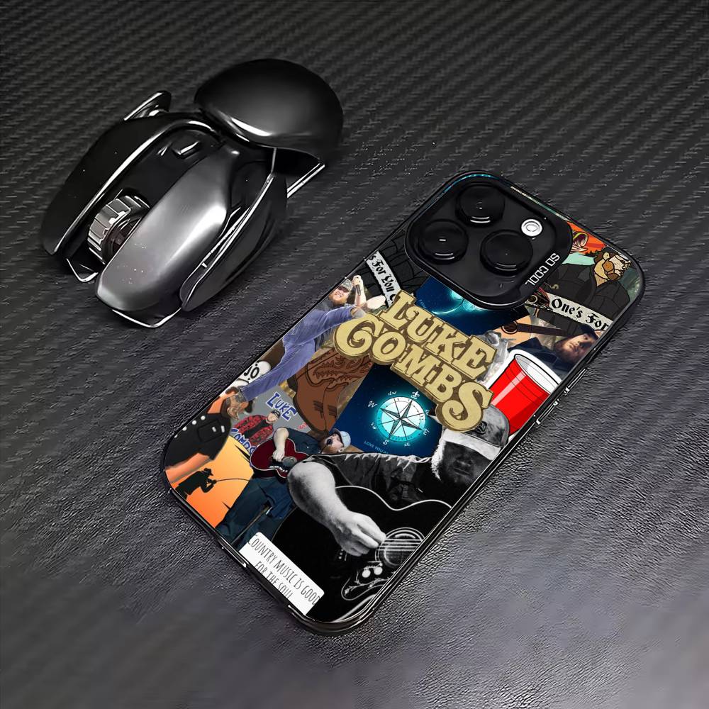 

L-Luke C-Combs Colorful Silver Back Phone Case For IPhone 17 16 15 14 13 12 11 Plus Pro Max Plus iPhoneXSMAX